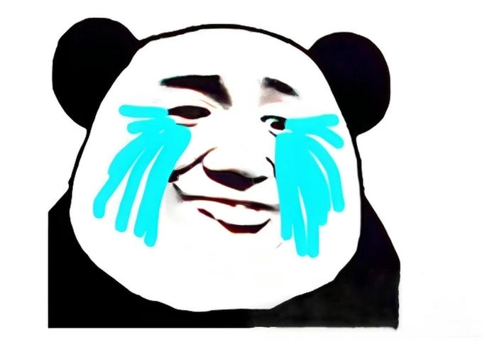 Hình ảnh meme gấu trúc khóc buồn buồn mắc cười