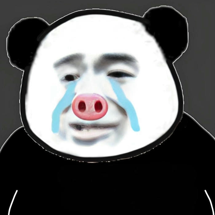 Hình ảnh meme gấu trúc khóc mặt buồn ngố