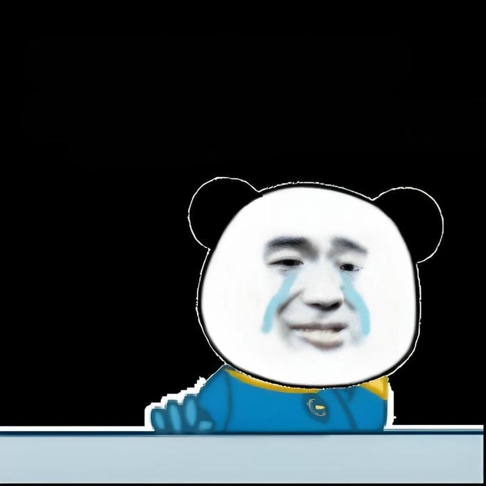 Hình ảnh meme gấu trúc khóc trông tội mà vui