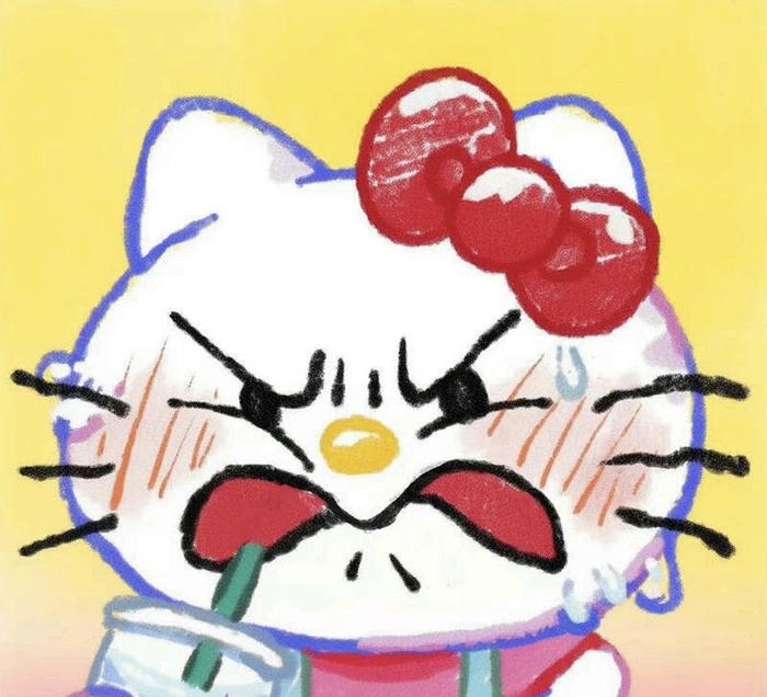 Hình ảnh meme hello kitty bựa khó đỡ