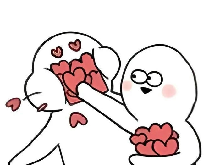 Hình meme bắn tim vui vẻ hài hước