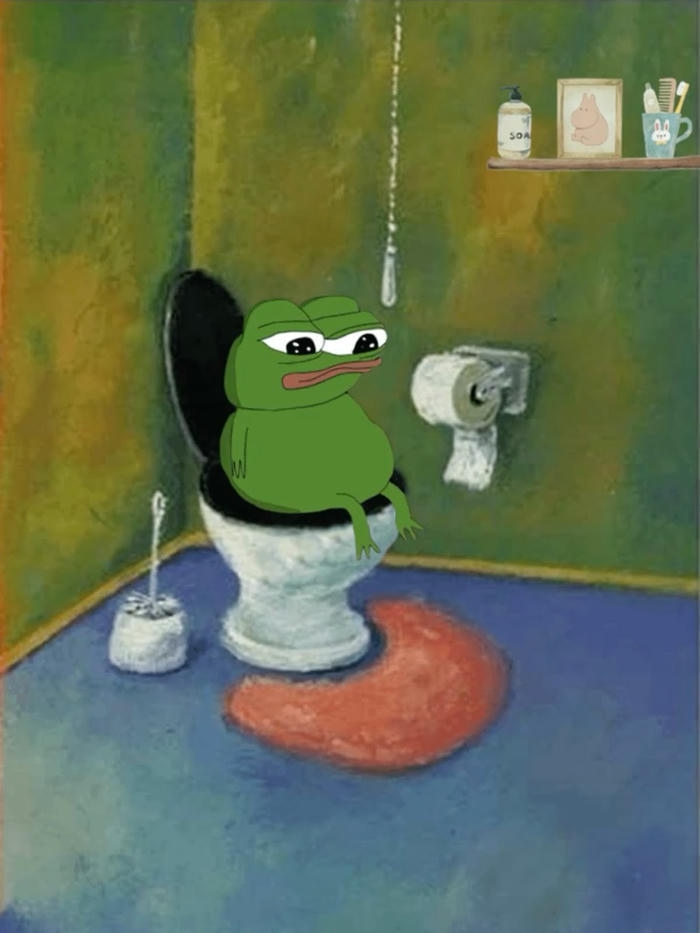 Hình meme ếch xanh bựa coi muốn xỉu