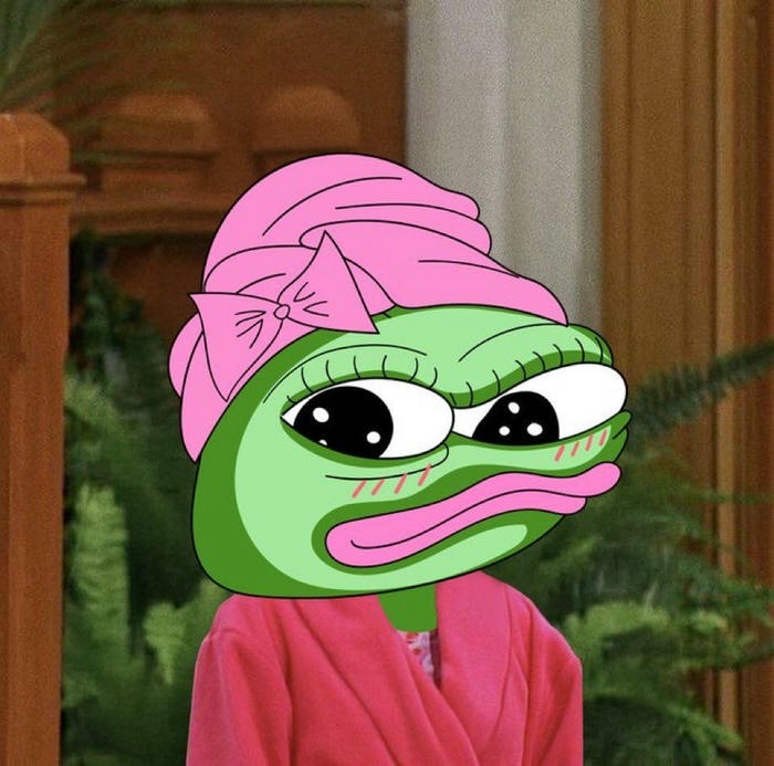 Hình meme ếch xanh bựa nhìn ngơ ngác hài