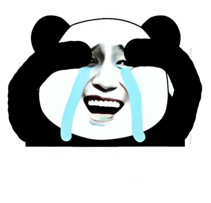 Hình meme gấu trúc khóc mặt buồn hài