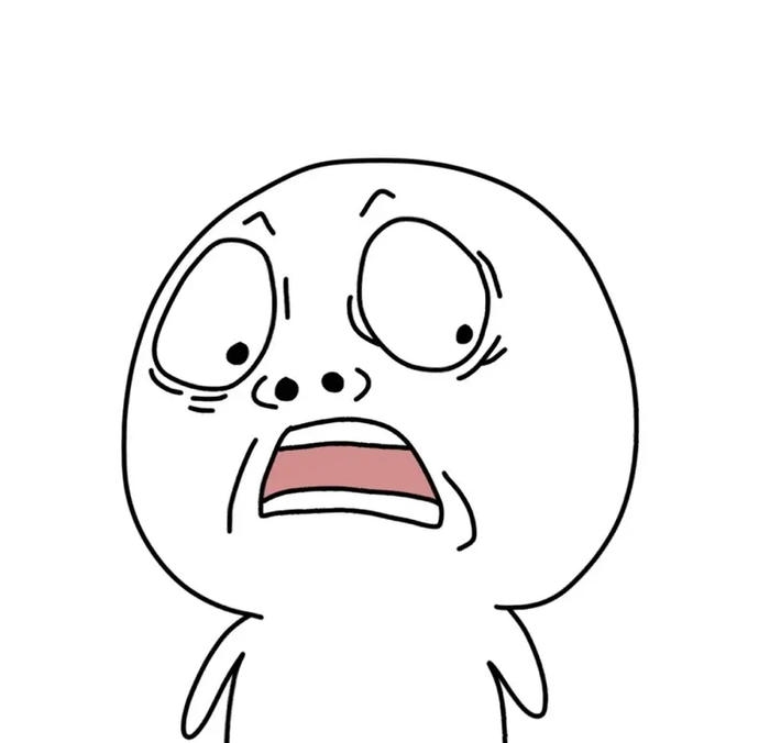 Hình meme hốt hoảng cực căng thẳng