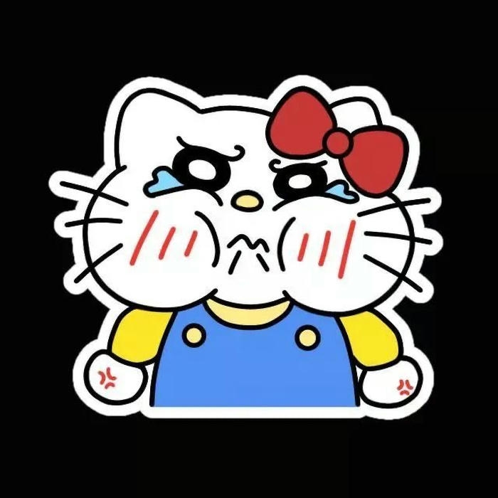 Hình meme mèo hello kitty bựa cười xỉu