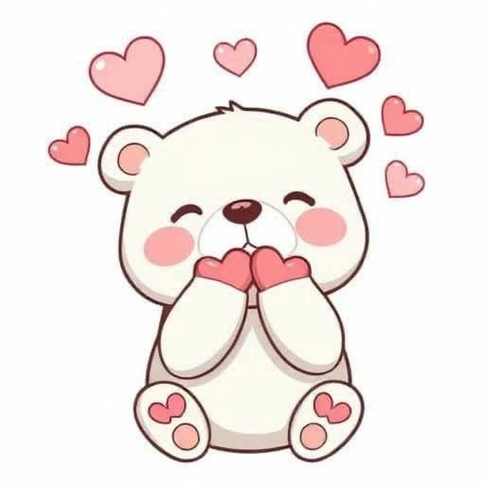 Hình meme trái tim đáng yêu