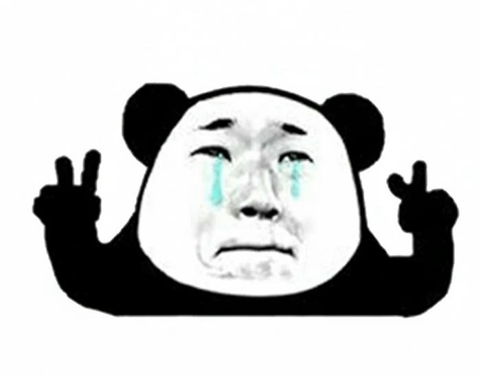 Meme gấu trúc khóc buồn pha chút ngơ