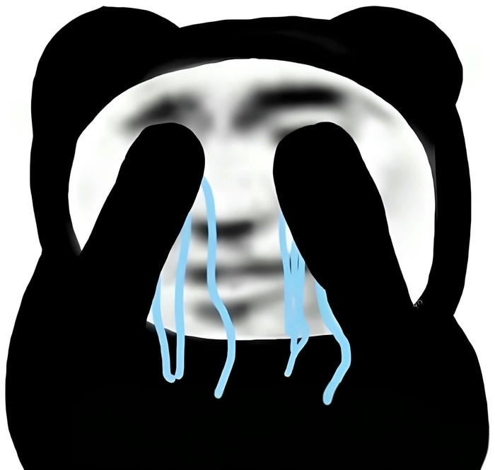 Meme gấu trúc khóc trông tội nghiệp