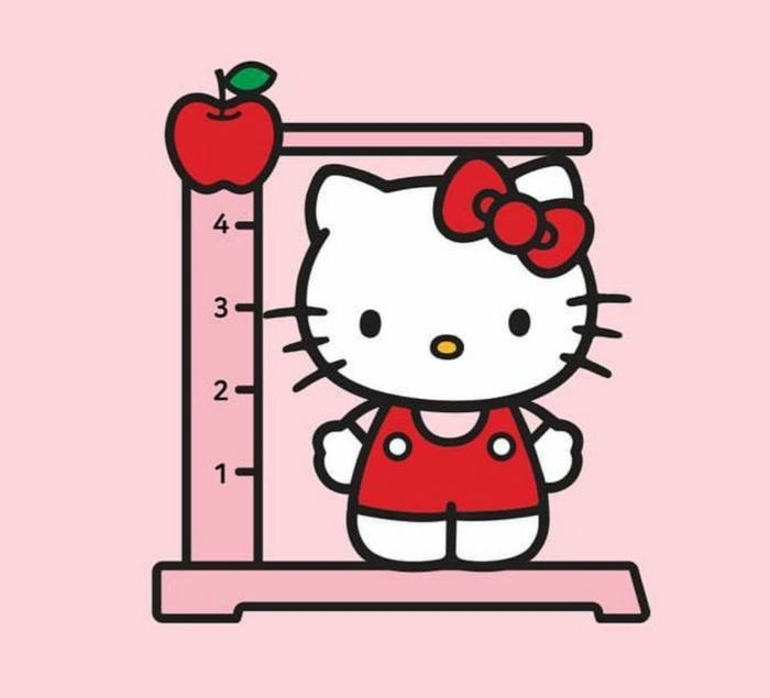 ảnh avatar hello kitty cute nơ đỏ nổi bật đẹp