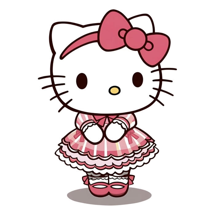 ảnh avatar hello kitty cute tạo dáng vô cùng xinh