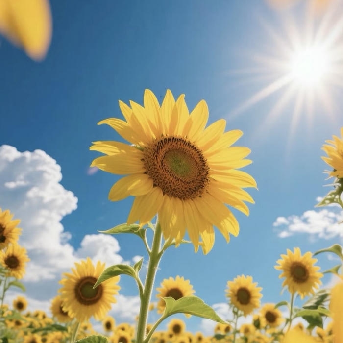 ảnh avatar hoa hướng dương chủ đề thiên nhiên rực rỡ