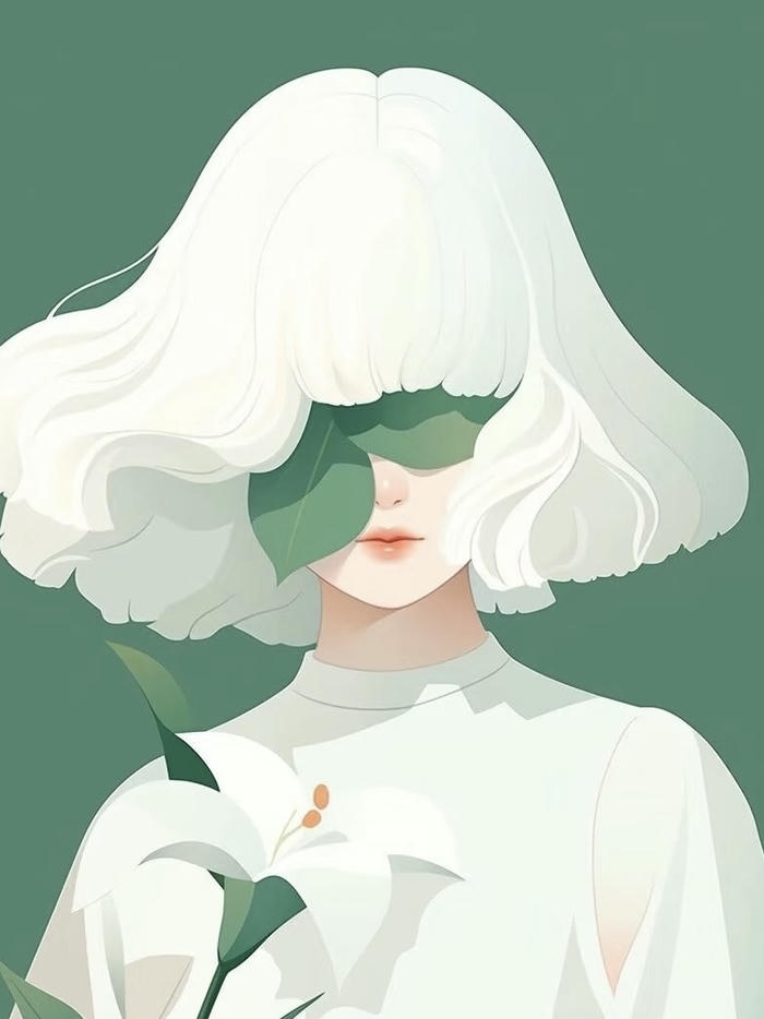 ảnh avatar nữ che mặt phong cách nghệ thuật