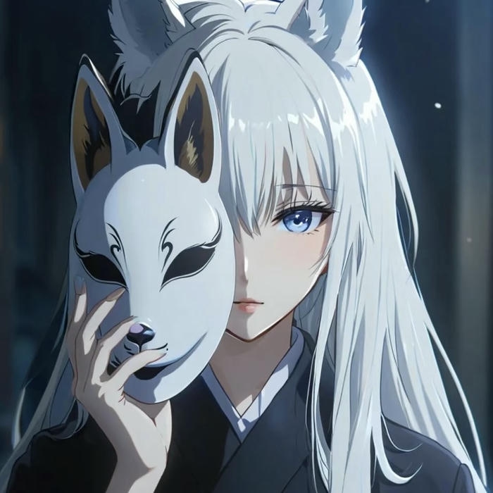 ảnh avatar nữ che mặt phong thái lạnh nhạt