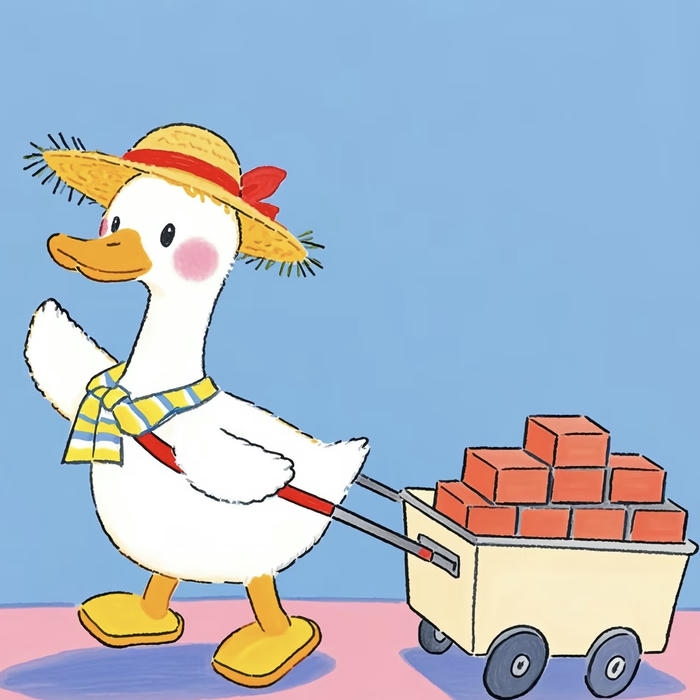 ảnh avatar vịt cute đôi cánh nhỏ nhìn đáng yêu