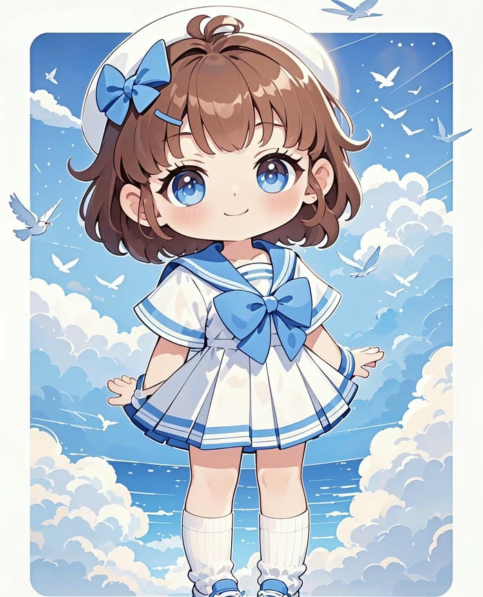 ảnh chibi anime nữ dễ thương