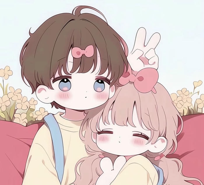 ảnh chibi đôi đáng yêu anime