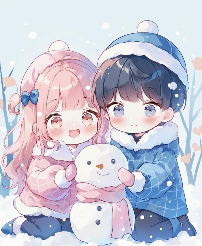 ảnh chibi đôi tình cảm