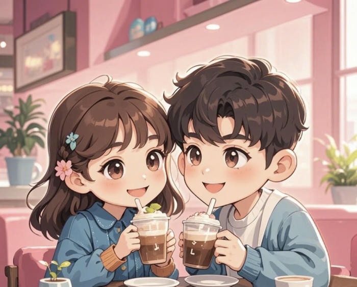 ảnh chibi đôi tình yêu