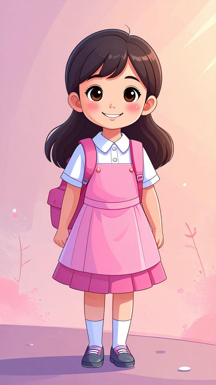 ảnh chibi học sinh cute ngây thơ