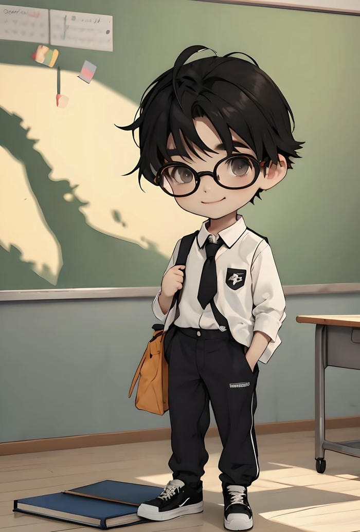 ảnh chibi học sinh cute