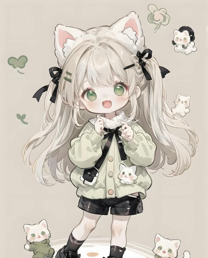 ảnh chibi nữ style dễ thương