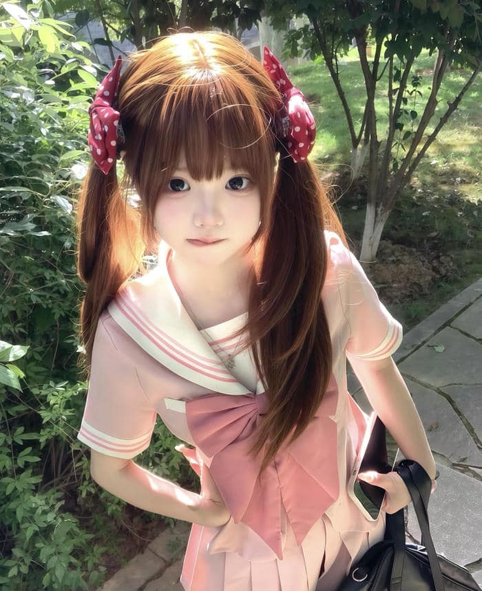 ảnh cosplay màu sáng