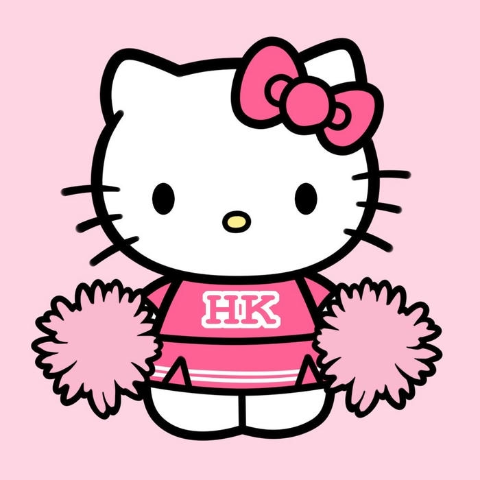 ảnh đại diện hello kitty cute nền hồng siêu đáng yêu