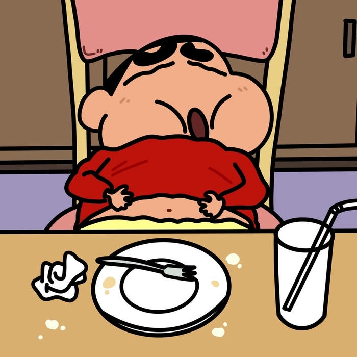 ảnh đại diện shin cậu bé bút chì ăn no