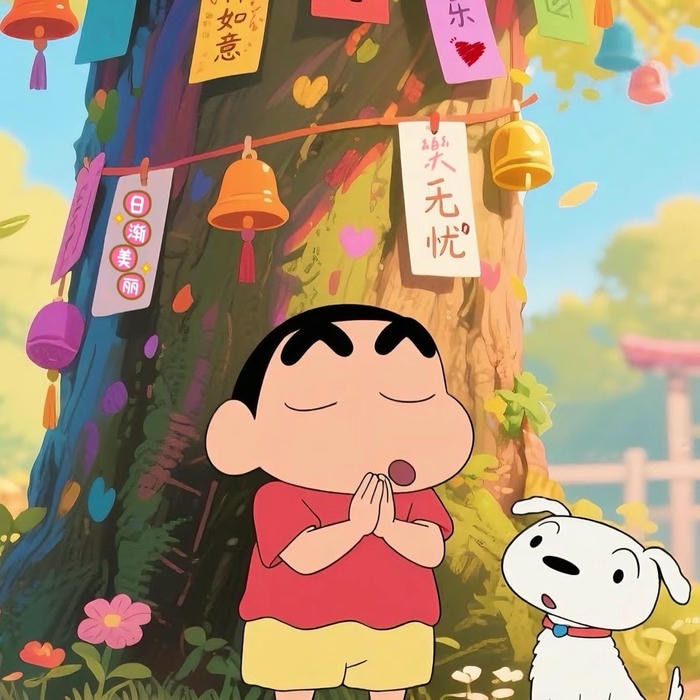 ảnh đại diện shin cậu bé bút chì cầu nguyện