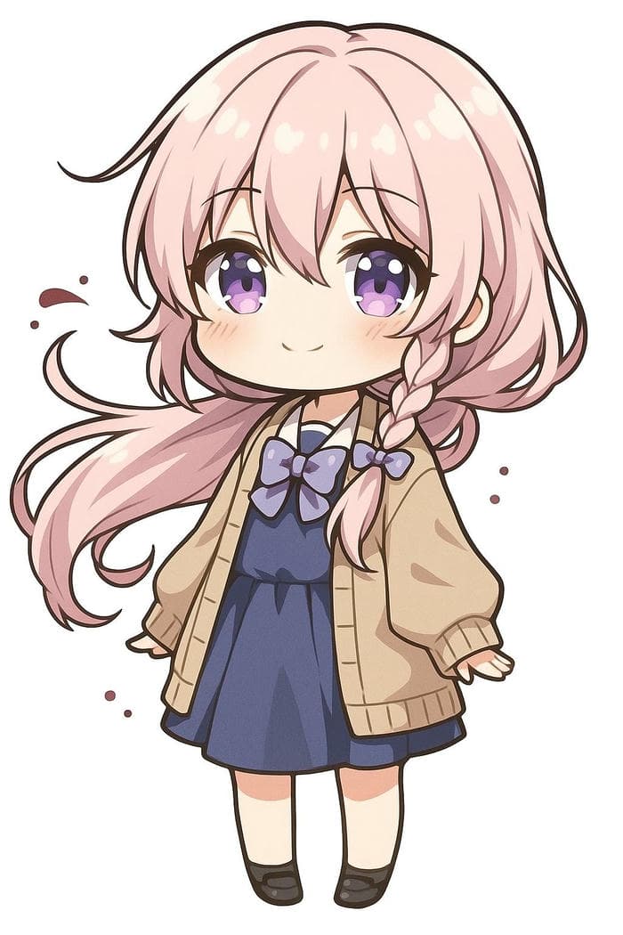 ảnh học sinh chibi đáng yêu cute