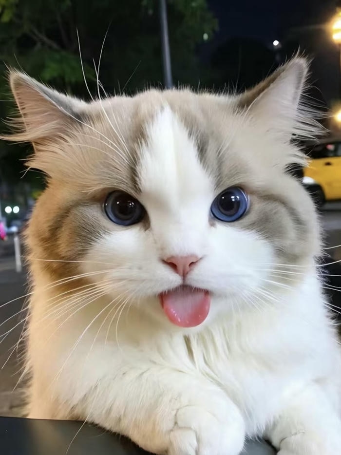 ảnh mèo vô tri dùng cho avatar cá tính