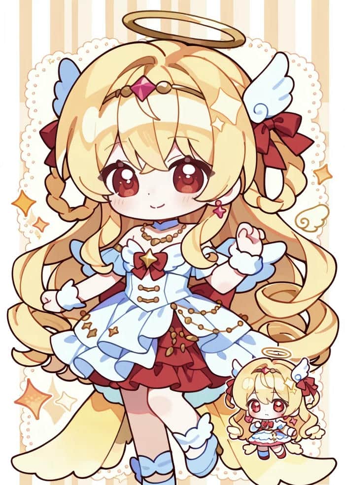 anime nữ chibi dễ thương ngộ nghĩnh