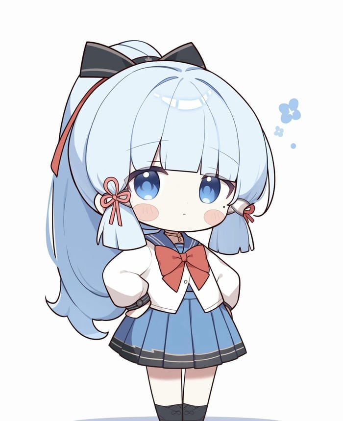 anime nữ chibi phong cách soft