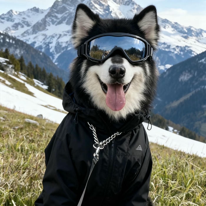 avatar con chó cực ngầu trên núi tuyết