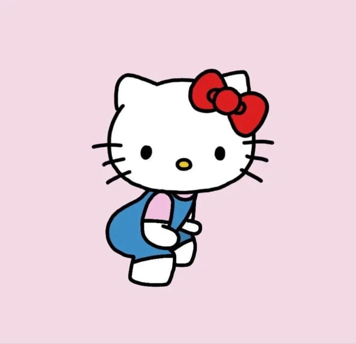 avatar hello kitty tạo dáng hài hước