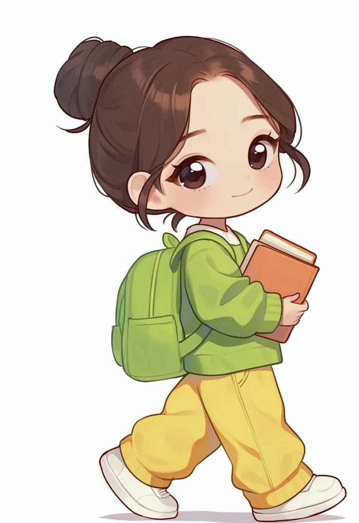 avatar học sinh chibi