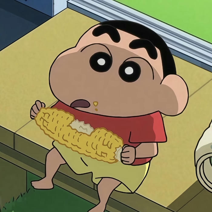 avatar shin cậu bé bút chì ăn bắp