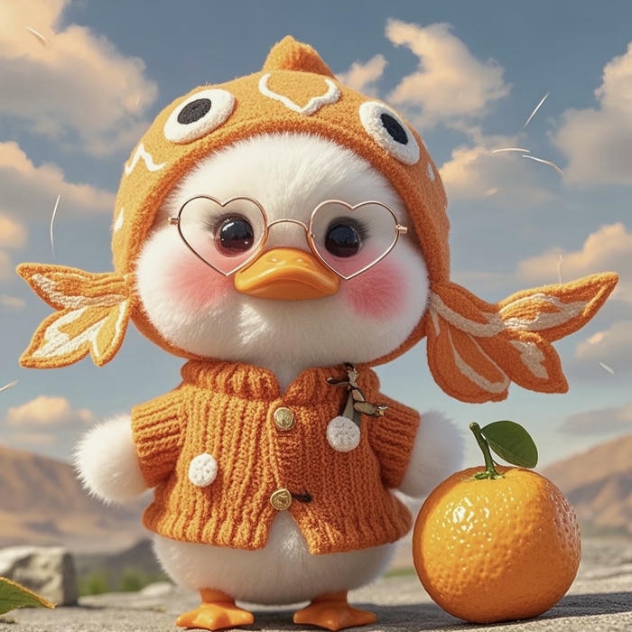 avatar vịt cute dáng vẻ hiền hòa rất xinh