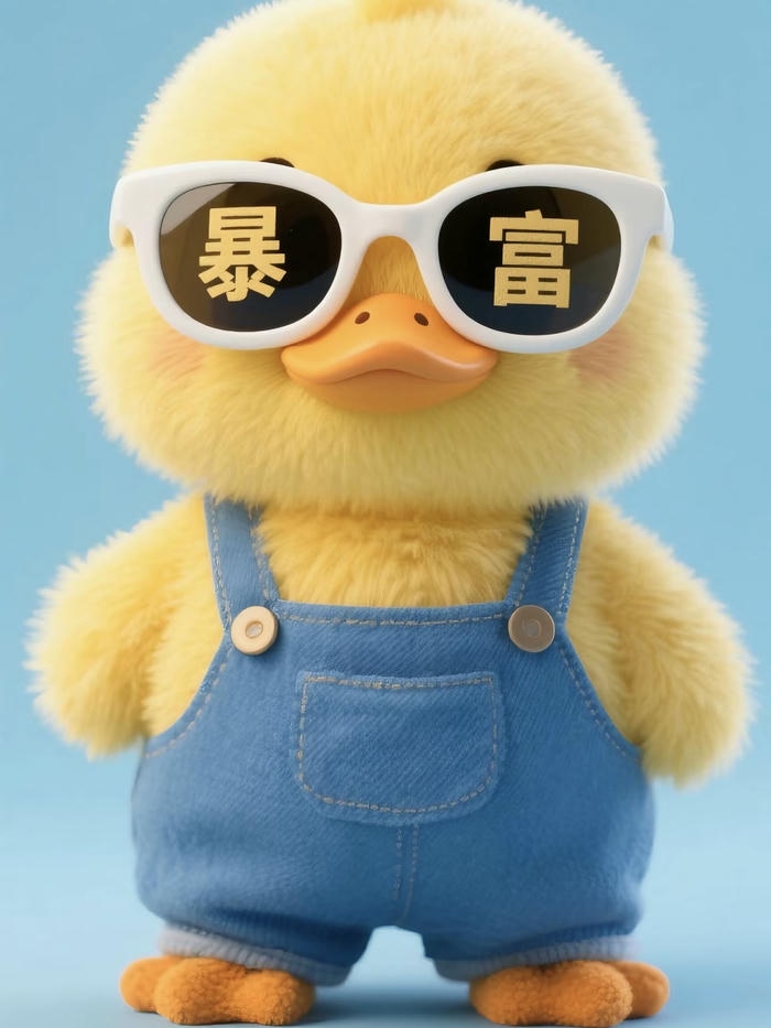 avatar vịt cute hình ảnh màu vàng nổi bật