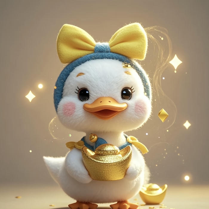 avatar vịt cute hình tròn dễ thương vô cùng