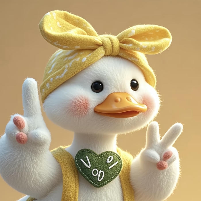 avatar vịt cute khuôn mặt tròn ngộ nghĩnh