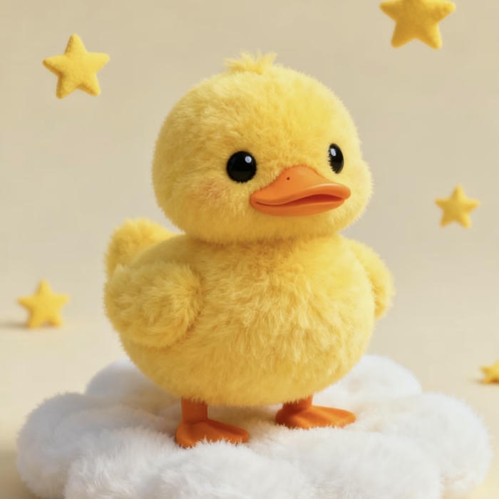 avatar vịt cute màu vàng siêu dễ thương