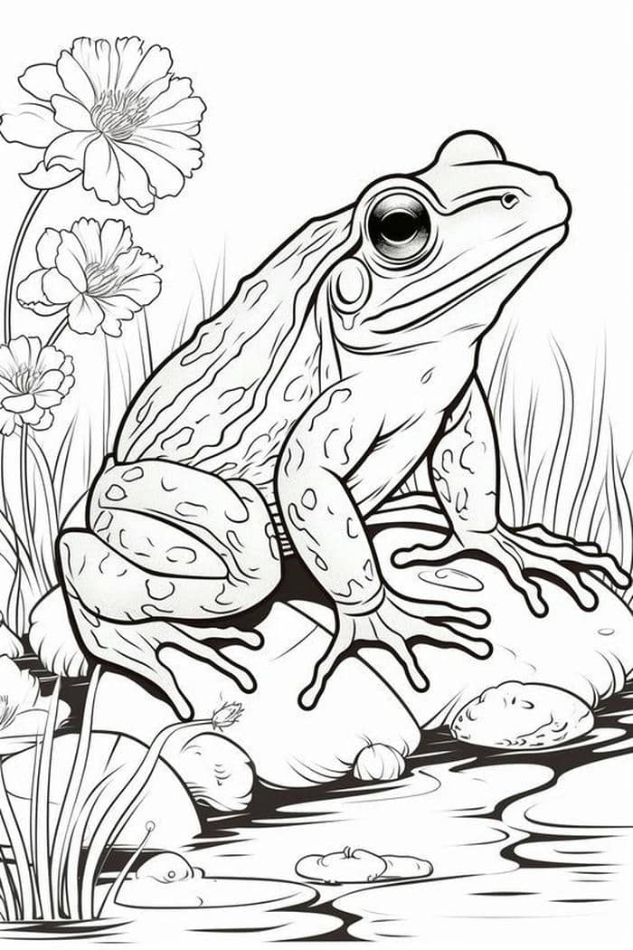 bản ếch nét to phù hợp bé