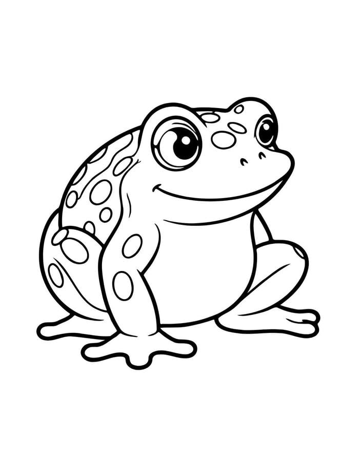 bản ếch trắng đen cho trẻ màu