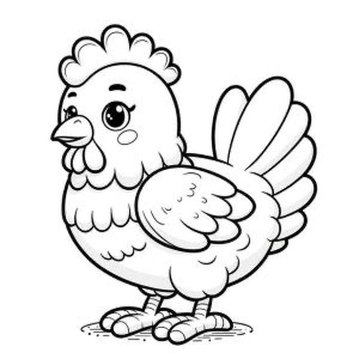 bản gà mái không màu luyện tô