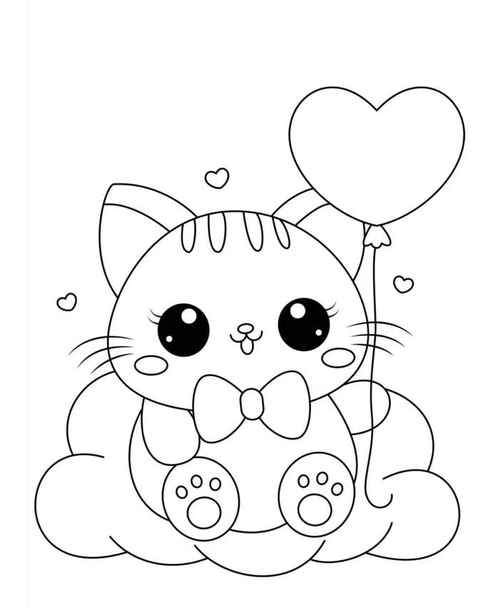 bản mèo nét to phù hợp bé