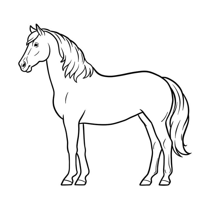 bản ngựa nét to phù hợp bé