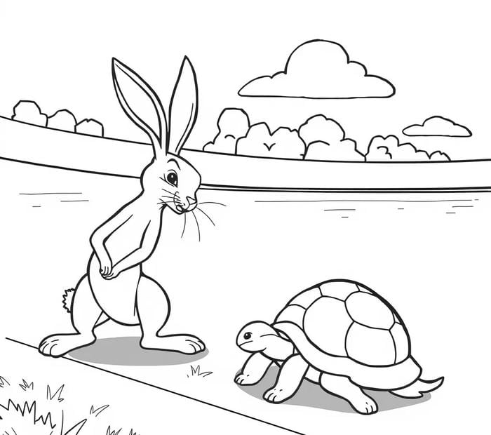 bản rùa tô màu dành cho bé nhỏ
