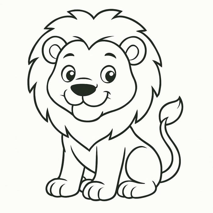 bản sư tử không màu luyện tô